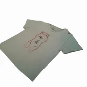 Ayıcık Nakışlı Yeşil T-shirt thumbnail 3