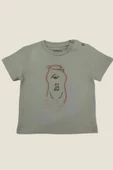 Ayıcık Nakışlı Yeşil T-shirt thumbnail 2
