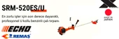 Echo SRM520 ES Benzin Motorlu Yan Tırpan 3 HP thumbnail 4