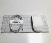 Apple Touch ID Özellikli Klavye+Magic 2 Şarjlı Mouse Seti-Beyaz thumbnail 2
