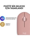 Logitech Pebble 2 M350S 910-007014 Pembe Sessiz Optik Kablosuz Mouse thumbnail 7