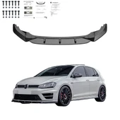 VW Golf Mk7 R 2013 - 2016 Ön lip Version 2 thumbnail 3