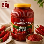 Diyarından Hatay Tatlı Biber Salçası 2 Kg (Orta Tuzlu) thumbnail 1
