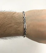 925 Ayar Gümüş Erkek Bileklik thumbnail 3