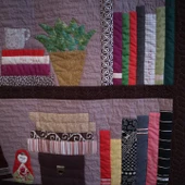 Patchwork Üç Raf Kitaplık Duvar Panosu thumbnail 4