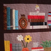 Patchwork Üç Raf Kitaplık Duvar Panosu thumbnail 2