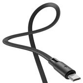 Rock S1 Micro USB Şarj ve Data Kablosu Flat Yassı 1mt 2A Siyah thumbnail 1