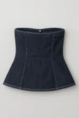 Blue White Kadın Denim Büstiyer thumbnail 6