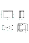 2 Raflı Plastik Tezgahüstü Organizer (Small Model thumbnail 5