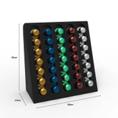 Kapsül Kahve Organizer Stand Model-2 Siyah thumbnail 2