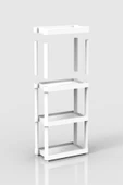 4 Raflı Plastik Banyo & Mutfak Organizer (Small Model) thumbnail 4