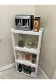 4 Raflı Plastik Banyo & Mutfak Organizer (Small Model) thumbnail 3
