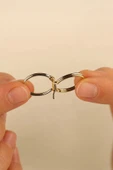 14 Ayar Elips Altın Küpe thumbnail 5