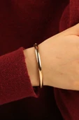 Düz Kelepçe Altın Bilezik thumbnail 1