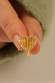 Hasır Kalpli Küpe thumbnail 3