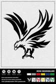 Ecce UÇAN KARTAL STICKER 35 x 35 cm thumbnail 1