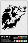 Ecce WOLF STICKER 20 x 20 cm thumbnail 1