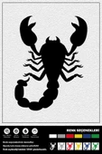 SCORPION UP STICKER 12 x 15 cm thumbnail 1