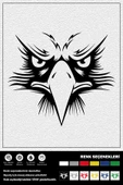 SİNİRLİ KARTAL STICKER 25 x 20 cm thumbnail 1
