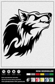 WOLF STICKER 20 x 20 cm thumbnail 1