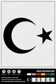 AY YILDIZ STICKER 30 x 21 cm thumbnail 1