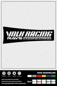VOLK RACING RAYS ENGINEERING STICKER 23 x 8 cm thumbnail 1