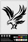 UÇAN KARTAL STICKER 35 x 35 cm thumbnail 1