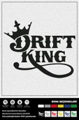 DRIFT KING STICKER 35 x 30 cm thumbnail 1