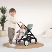 Nessiworld Smoby Maxi-Cosi İkiz Oyuncak Bebek Arabası Yeşil thumbnail 3
