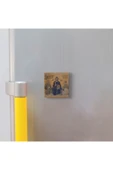 Ayasofya Deesis Mozaiği Baskılı Taş Magnet 5X5 thumbnail 2