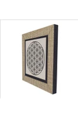 Yaşam Çiçeği Deseni Baskılı MDF Magnet 7X7 thumbnail 4