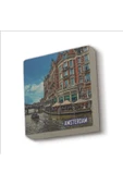 Amsterdam Görseli Baskılı Taş Magnet 5X5 thumbnail 1