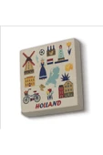 Hollanda Sembolleri Baskılı Taş Magnet 5X5 thumbnail 1