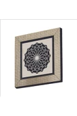 Rumi Desen Baskılı MDF Magnet 7X7 Bej thumbnail 1