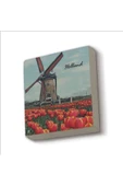 Hollanda Görseli Baskılı Taş Magnet 5X5 thumbnail 1
