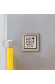 Yuhanna 3:16 Baskılı MDF Magnet 7X7 thumbnail 3