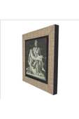 Pietà (Michelangelo, 1498) Baskılı MDF Magnet 7X7 thumbnail 5
