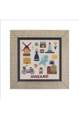 Hollanda Sembolleri Baskılı MDF Magnet 7X7 thumbnail 4