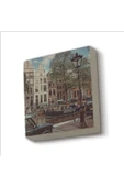 Amsterdam Görseli Baskılı Taş Magnet 5X5 thumbnail 1