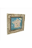 Fransa Sembolleri Baskılı Taş Tablo 25X25 thumbnail 1