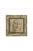 Baş Etüdü (Leonardo Da Vinci) Baskılı Taş Tablo 25X25 thumbnail 2