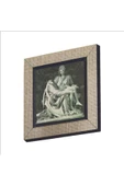 Pietà (Michelangelo, 1498) Baskılı MDF Magnet 7X7 thumbnail 1