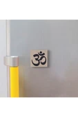 Om Baskılı Taş Magnet 5X5 thumbnail 2