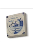 Hollanda Deseni Baskılı Taş Magnet 5X5 thumbnail 1