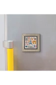 Fransa Sembolleri Baskılı MDF Magnet 7X7 thumbnail 3