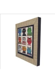 Kediler Baskılı MDF Magnet 7X7 thumbnail 5
