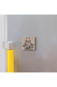 Eyfel Kulesi Baskılı Taş Magnet 5X5 thumbnail 3