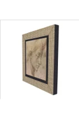 Baş Etüdü (Leonardo Da Vinci) Baskılı MDF Magnet 7X7 thumbnail 5