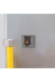 Baykuş Baskılı Taş Magnet 5X5 thumbnail 3