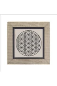 Yaşam Çiçeği Deseni Baskılı MDF Magnet 7X7 thumbnail 5